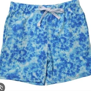 Blue Tie-Dye Men's Shorts